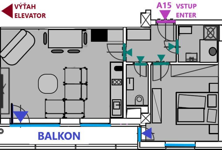 Apartment Mala Praha & Parking In The Garage Žilina Buitenkant foto